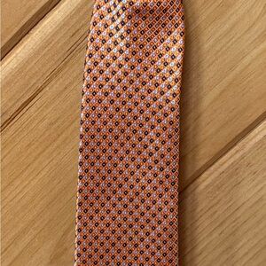 Tommy Hilfiger Orange Patterned Tie
